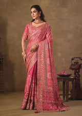 Dista Rani Natural Crepe Traditional Wear Saree with Blouse- Nimaya-Rajwadi, view 2