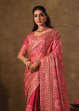 Dista Rani Natural Crepe Traditional Wear Saree with Blouse- Nimaya-Rajwadi, view 5