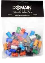 Domain Cycling 40pcs Schrader Tire Valve Caps, Knurled Style, view 6