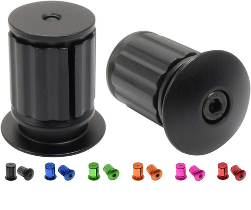 Domain Cycling End Plugs, Aluminum Expanding (2pcs) - Multiple Colors