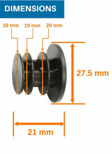 Domain Cycling End Plugs, Basic Plastic (4pcs), view 3