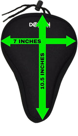 Domain Cycling Gel Bike Seat Cushion 10.5"x7" | Adult Bicycles, Peloton, & Indoor Cycling Class Bikes, view 4