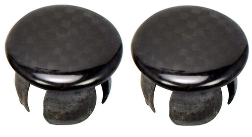 Domain Cycling End Plugs, Real Carbon Fiber (2pcs)