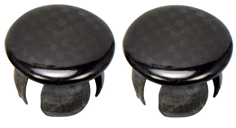 Domain Cycling End Plugs, Real Carbon Fiber (2pcs)