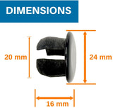 Domain Cycling End Plugs, Real Carbon Fiber (2pcs), view 3