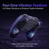 EasySMX® X05 Pro Multiplatform Wireless Gaming Controller with Quiet Button - Limited Edition: Aurora Purple, view 2
