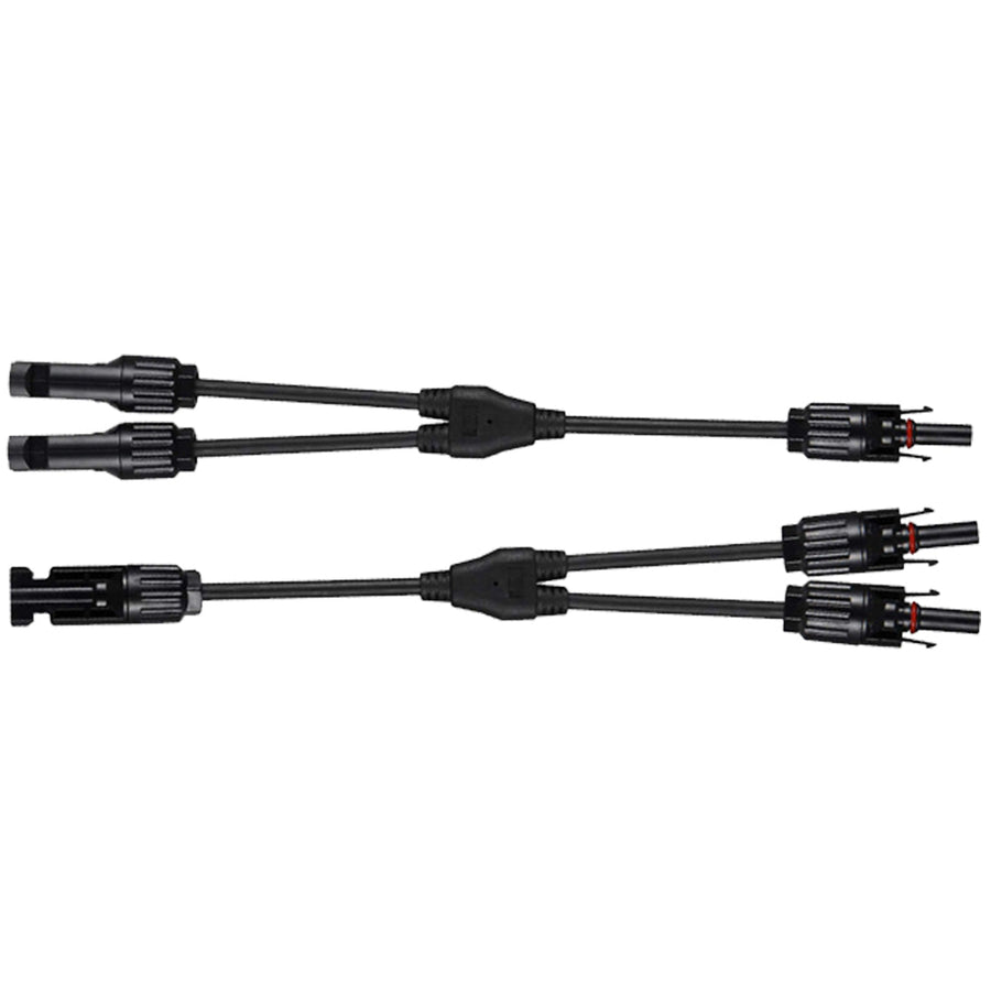 ECO-WORTHY 12AWG 1 Pair Solar MC4 Y Parallel Branch Connectors MFF&FMM Pair