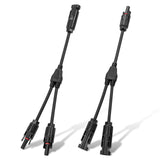 ECO-WORTHY 12AWG 1 Pair Solar MC4 Y Parallel Branch Connectors MFF&FMM Pair, view 2