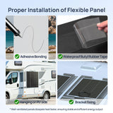 ECO-WORTHY 130 Watt 18BB Flexible Solar Panels, view 4