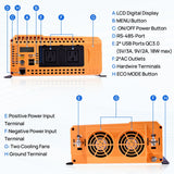 ECO-WORTHY 2000W Pure Sine Wave Inverter 12V to 120V AC with USB & Remote, view 6