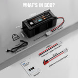 ECO-WORTHY 20A 12V/24V Smart Battery Charger with LCD Display for Most Batteries, view 2