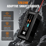 ECO-WORTHY 20A 12V/24V Smart Battery Charger with LCD Display for Most Batteries, view 3