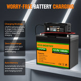 ECO-WORTHY 20A 12V/24V Smart Battery Charger with LCD Display for Most Batteries, view 6