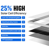 ECO-WORTHY 400W 12V (4x100W) Complete MPPT Off Grid Solar Kit, view 5