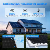 ECO-WORTHY 100W 18V Monocrystalline N-Type Solar Panel High Efficiency Module RV Marine Boat Caravan Off Grid, view 6