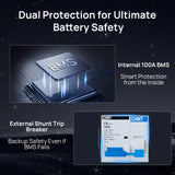ECO-WORTHY Home Backup Power Bundle with 48V 100ah Battery and 10kW Inverter, view 5