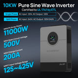ECO-WORTHY Liber 10KP Split-phase AIO Solar Inverter | 48Vdc to 120Vac/240Vac | 10000W@500V PV Input | UL 1741, view 4