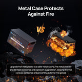 ECO-WORTHY EnergyRock 12V 280Ah Metal Case LiFePO4 Lithium Battery With Bluetooth and low-temp protection, view 2