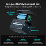 ECO-WORTHY EnergyRock 12V 280Ah Metal Case LiFePO4 Lithium Battery With Bluetooth and low-temp protection, view 4