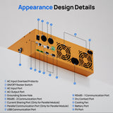 ECO-WORTHY 5.12KWh Home Backup Power With 48V 100Ah LiFePO4 And 3500W 48V Off-Grid Inverter, view 2