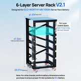 ECO-WORTHY RACK6 V2.1 I 6-Layer Rack With 600A Busbar| For Server Rack Battery All Versions, view 3