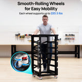 ECO-WORTHY RACK6 V2.1 I 6-Layer Rack With 600A Busbar| For Server Rack Battery All Versions, view 6
