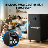 ECO-WORTHY RACK6 V3 Server Rack Battery Cabinet, Enclosed Energy Storage Rack with 600A Busbar, view 2