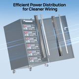 ECO-WORTHY RACK6 V3 Server Rack Battery Cabinet, Enclosed Energy Storage Rack with 600A Busbar, view 4