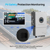 ECO-WORTHY Synch 12KP Split-Phase Solar Hybrid Inverter | 48Vdc to 120Vac/240Vac | 13200W@550V PV Input, view 6