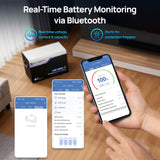 ECO-WORTHY EnergyRock 12V 400AH Metal Case LiFePO4 Lithium Battery with Bluetooth and Low-Temp Protection, view 4