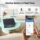 ECO-WORTHY 24V 100Ah Metal Case LiFePO4 Lithium Battery Bluetooth Low-Temp Protection, view 6