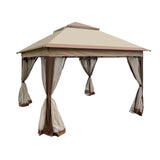 Elecwish Outdoor 11x 11Ft Pop Up Gazebo Canopy With Removable Zipper Netting, view 3