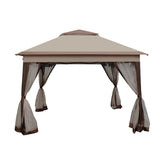 Elecwish Outdoor 11x 11Ft Pop Up Gazebo Canopy With Removable Zipper Netting, view 5