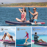 Elecwish Inflatable Stand Up Paddle Board, Non-Slip Deck SUP Paddle Board with SUP Accessories & Backpack, Portable Standing Boat for Youth & Adult, view 5