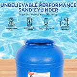 Elecwish 12 in Sand Filter Pump for Above Ground Pool Up to 12046GAL,1/2HP Pool Pump, High-Flow Cleaner Systems with 6-Way Multi-Port Valve, Durable Sand Filter with 40LB Capacity, view 4