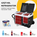 Elecwish 12V Car Refrigerator 42 Quart(40L) Portable Car Fridge AS017, view 6