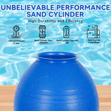Elecwish 16in Sand Filter Pump for Above Ground Pool, 550W Sand Pump with 6-Way Multi-Port Valve,Pressure Gauge and Strainer Basket,3/4HP for Pools Up to 20000GAL, Easy Installation, Blue, view 6