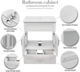 Elecwish 24 inch Bathroom Cabinet Without Sink-HW1118, view 6