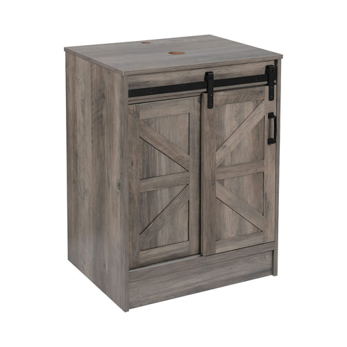 Elecwish 24"Bathroom Vanity with Barn Door BA015