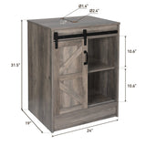 Elecwish 24"Bathroom Vanity with Barn Door BA015, view 3