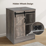 Elecwish 24"Bathroom Vanity with Barn Door BA015, view 5