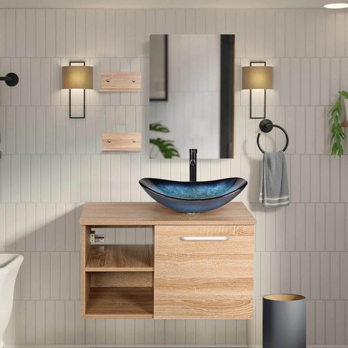 Elecwish 28 Inch Floating Bathroom Vanity Without Sink BA040