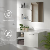 Elecwish 28 Inch Floating Bathroom Vanity Without Sink-BA20079, view 5