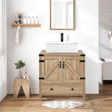 Elecwish Wood Fixture 28" Bathroom Vanity Without Sink BA012, view 2