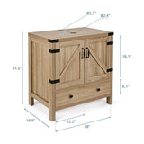 Elecwish Wood Fixture 28" Bathroom Vanity Without Sink BA012, view 3
