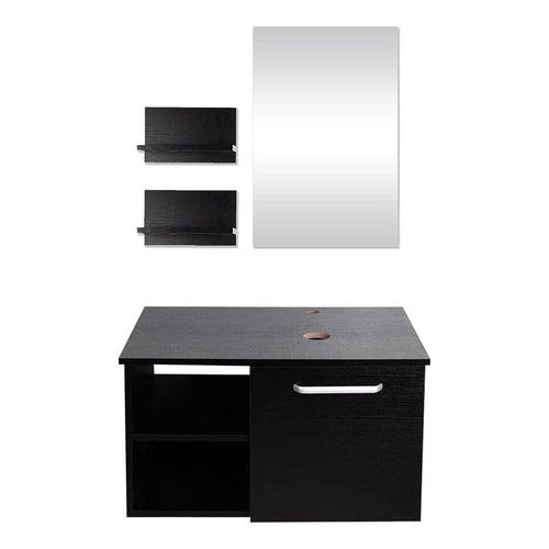 Elecwish Chic 28" Black Bathroom Vanity BA20079