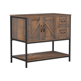 Elecwish 36" Classic Dark Brown Bathroom Vanity-BA049, view 2