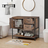 Elecwish 36" Classic Dark Brown Bathroom Vanity-BA049, view 5