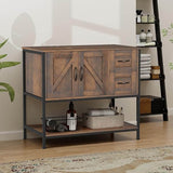 Elecwish 36" Classic Dark Brown Bathroom Vanity-BA049, view 6