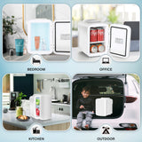 Elecwish 4L/6 Can Portable Cooler & Warmer Freon-Free Small Refrigerator, view 4